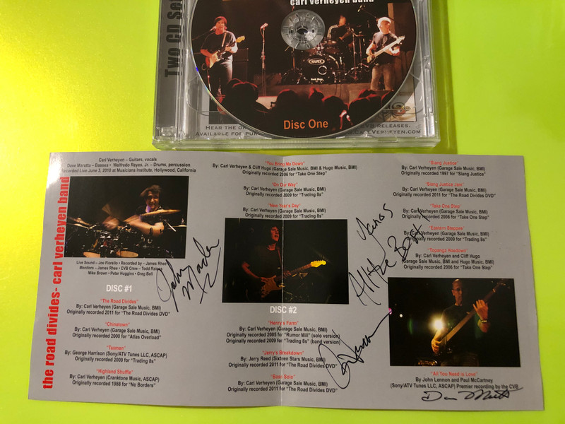 Cranktone Entertainment Carl Verheyen Band - The Road Divides Double Live CD (Signed Edition) (015882072052)