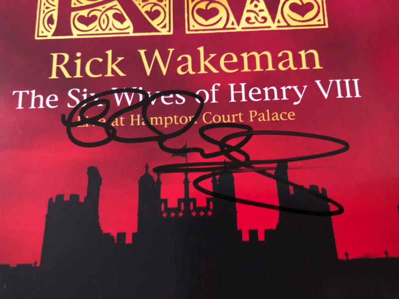 Eagle Records Rick Wakeman - The Six Wives of Henry VIII Live at Hampton Court Palace Music CD (Signed Edition) (5034504140622)