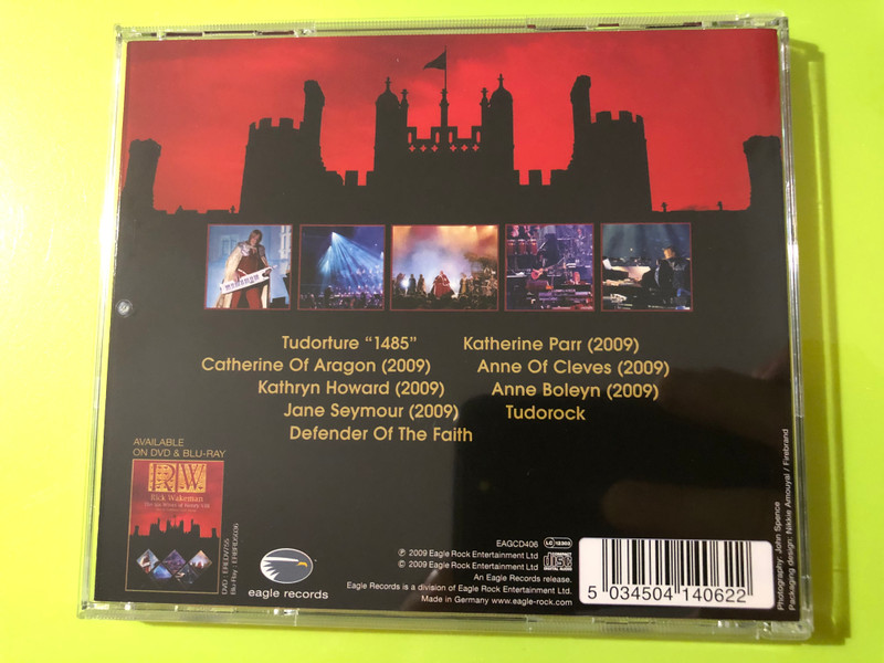 Eagle Records Rick Wakeman - The Six Wives of Henry VIII Live at Hampton Court Palace Music CD (Signed Edition) (5034504140622)