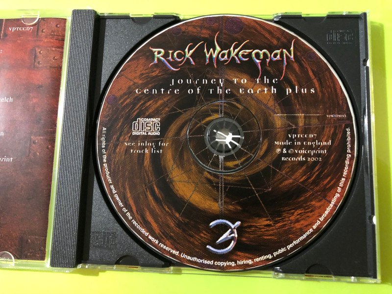 Voiceprint Records Rick Wakeman - Journey To The Centre Of The Earth Plus CD (604388309627)