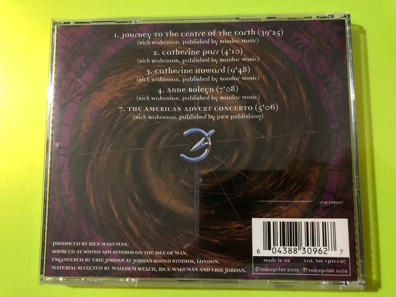 Voiceprint Records Rick Wakeman - Journey To The Centre Of The Earth Plus CD (604388309627)