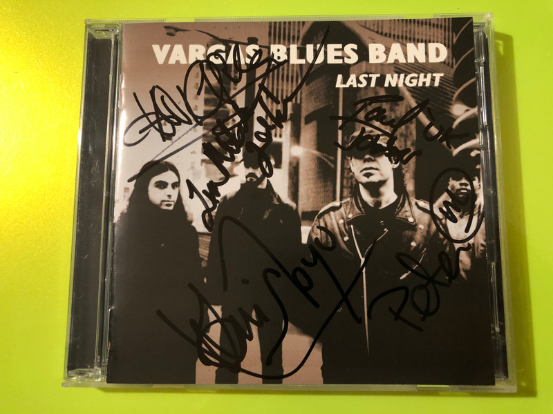 DRO East West: Vargas Blues Band "Last Night" Autographed CD & DVD Set (809274630025)