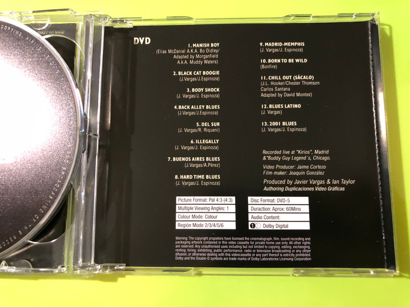 DRO East West: Vargas Blues Band "Last Night" Autographed CD & DVD Set (809274630025)