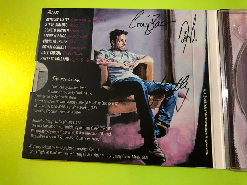 Straight Talkin' Records: Aynsley Lister - Eyes Wide Open Autographed CD (5070000063126)