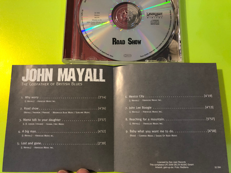 Laserlight Digital: John Mayall - The Godfather of British Blues: Road Show - Music CD (Signed) (4006408325949)