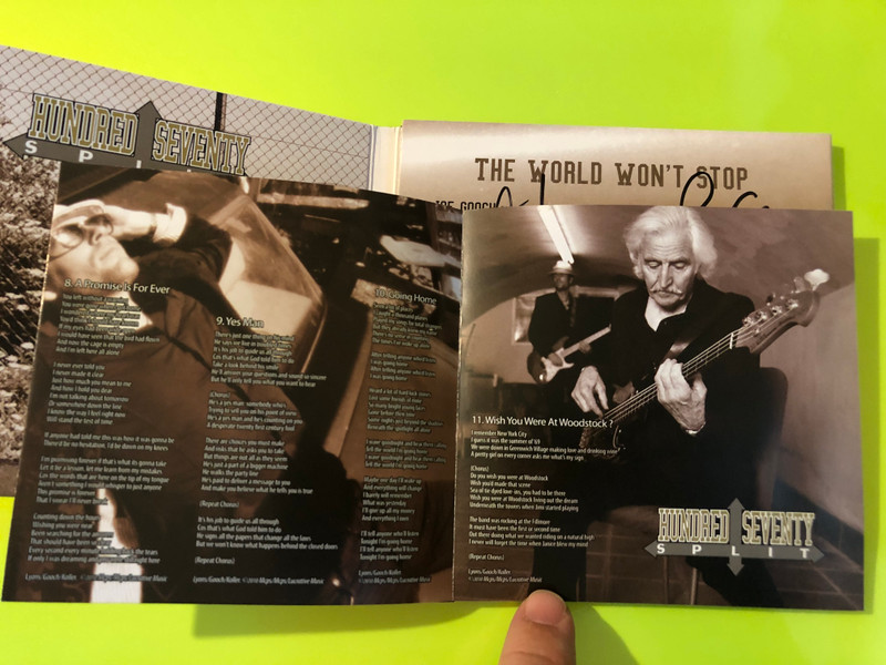 Corner House Records: The World Won't Stop - Hundred Seventy Split - Music CD Authographed (5031802034028)