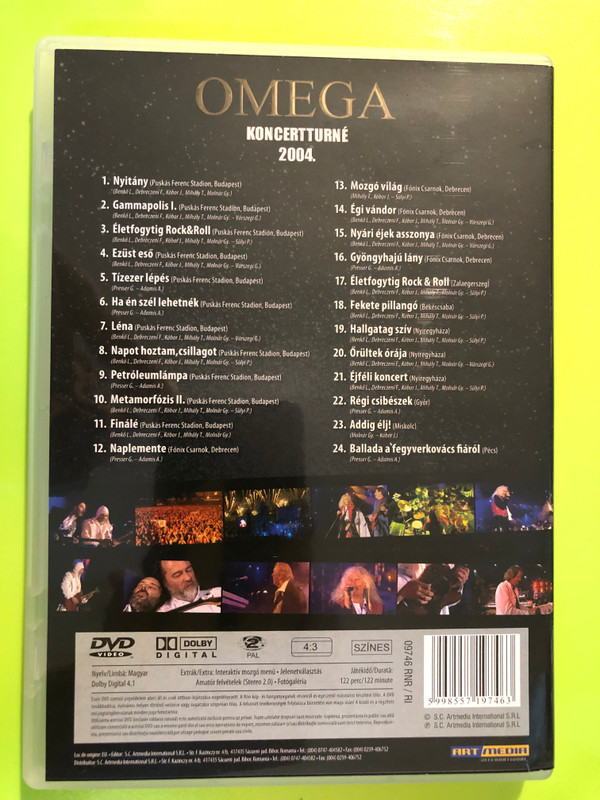Artmedia: Omega - Koncertturné 2004 / Signed by Band Members - DVD (2004 Concert Tour) (5998557197463.)