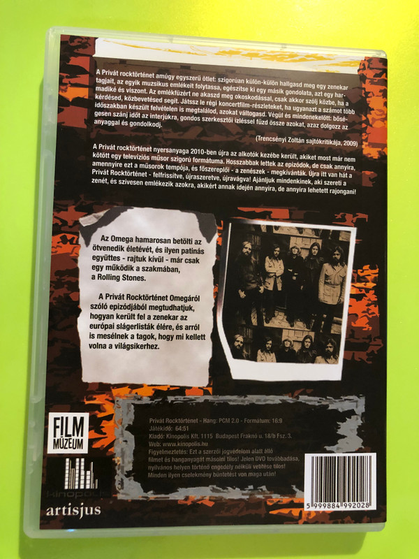 Kinopolis: Privát Rocktörténet - Az Omega / Signed by Band Members - DVD Documentary (Újravágva! Re-Edited) (5999884992028)