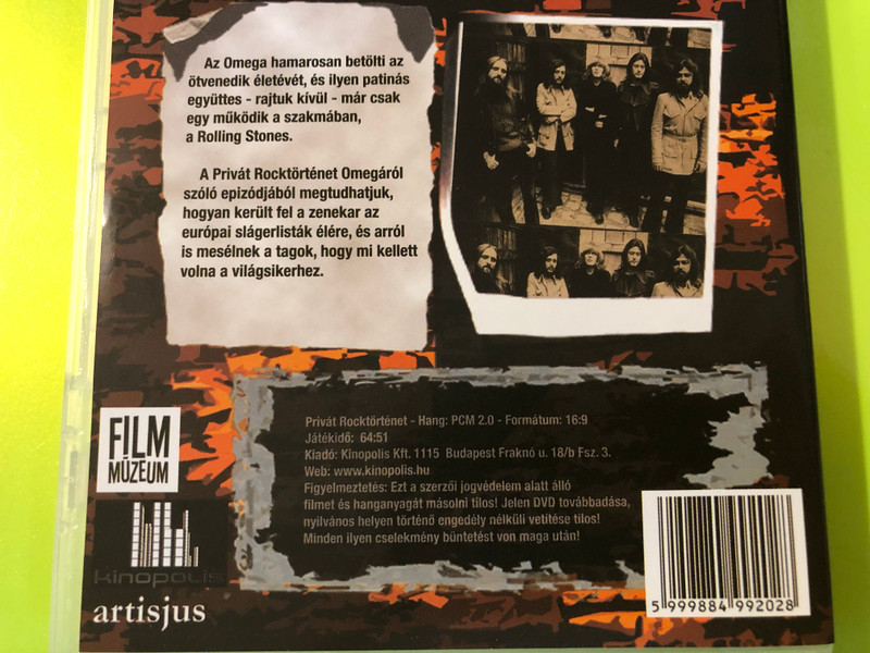 Kinopolis: Privát Rocktörténet - Az Omega / Signed by Band Members - DVD Documentary (Újravágva! Re-Edited) (5999884992028)