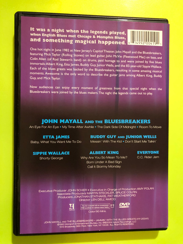 Hybrid Recordings: John Mayall and the Bluesbreakers - Jammin' with the Blues Greats | Signed DVD (614992004191)