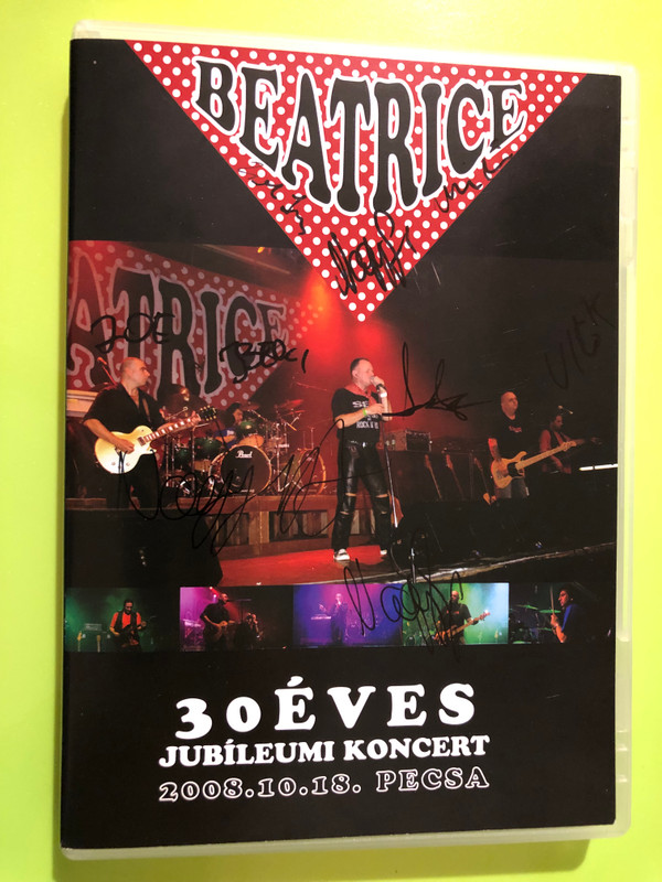 Beatrice: 30 Éves Jubíleumi Koncert PeCsa 2008 - Signed Anniversary Live DVD (5999557442157)