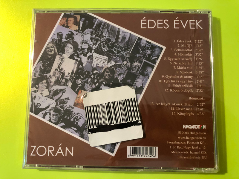 Hungaroton: Zorán — Édes Évek (Audio CD)