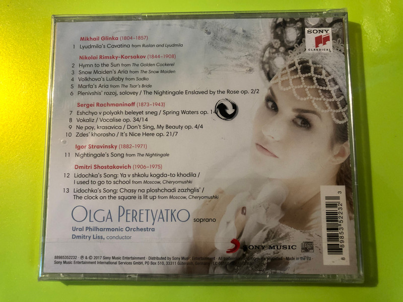 Sony Classical: Olga Peretyatko - Russian Light - Classical Soprano CD (889853522323)