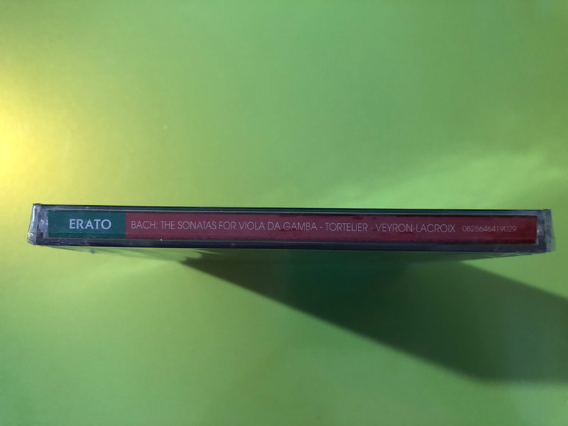 Erato: Bach — The Sonatas for Viola da Gamba, Paul Tortelier & Robert Veyron-Lacroix Audio CD (0825646419029) 