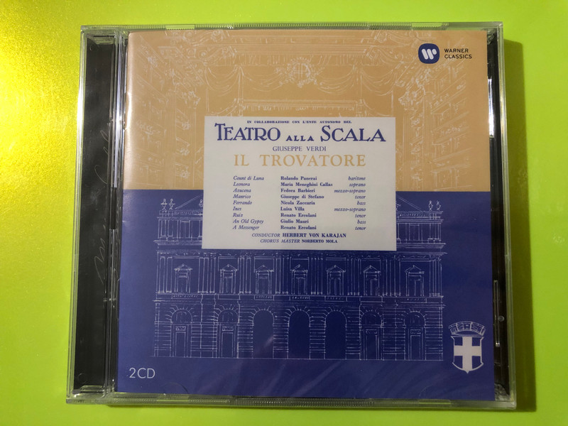 Warner Classics: Verdi — Il Trovatore (Callas, Karajan, Callas Remastered) (2-CD) (0825646340941) 