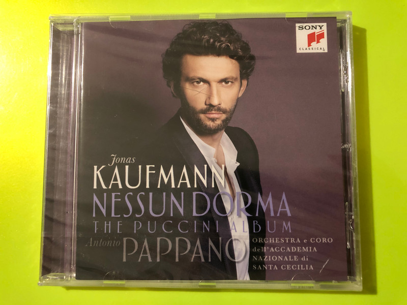 Sony Classical: Jonas Kaufmann — Nessun Dorma: The Puccini Album — Pappano (Audio CD) (888750924926.) 