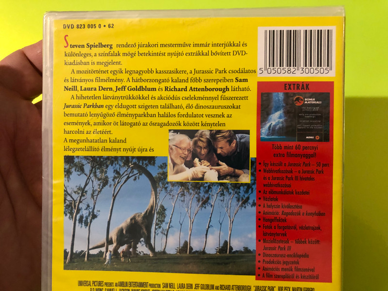 Universal Pictures: Jurassic Park — Steven Spielberg — Widescreen DVD (Hungarian Release) (5050582300505) 