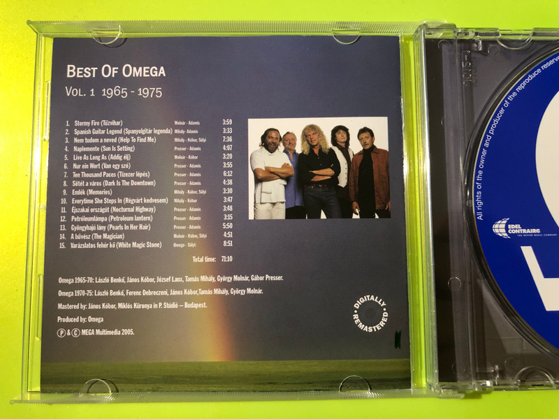 Dunefish: Omega — Best of Omega Vol. 1: 1965–1975 CD (Digitally Remastered) (4029758595947) 