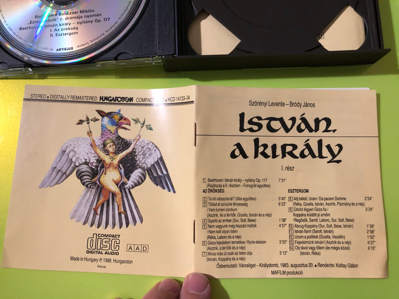 Hungaroton: István, a király (Stephen, the King) — Szörényi & Bródy Rock Opera 2-CD (HCD 14133–34) 