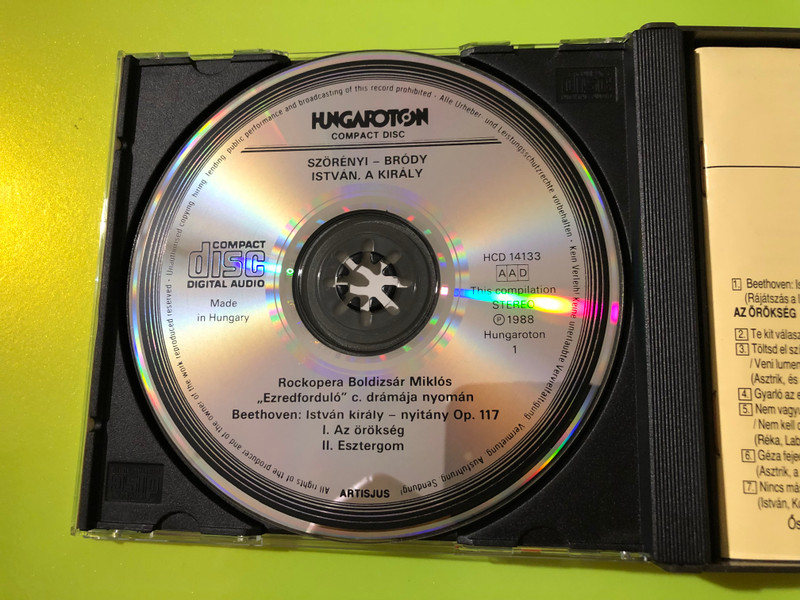 Hungaroton: István, a király (Stephen, the King) — Szörényi & Bródy Rock Opera 2-CD (HCD 14133–34) 