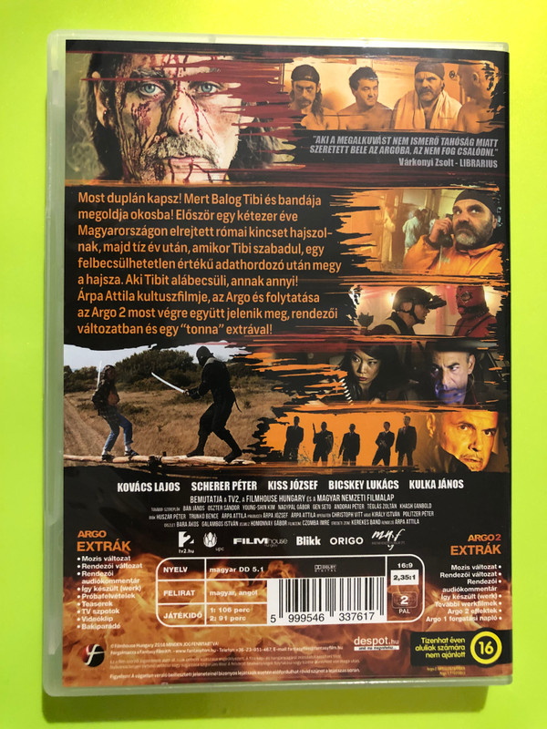 Filmhouse Hungary: Argo + Argo 2 — Árpa Attila 2-Film DVD Set (Director's Cut) (5999546337617) 