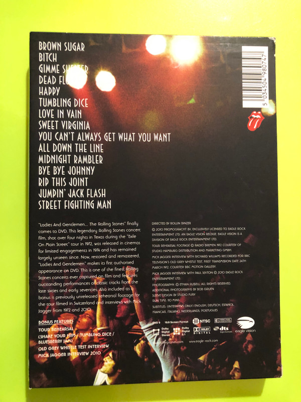 Eagle Vision: The Rolling Stones — Ladies & Gentlemen DVD (5034504980747) 