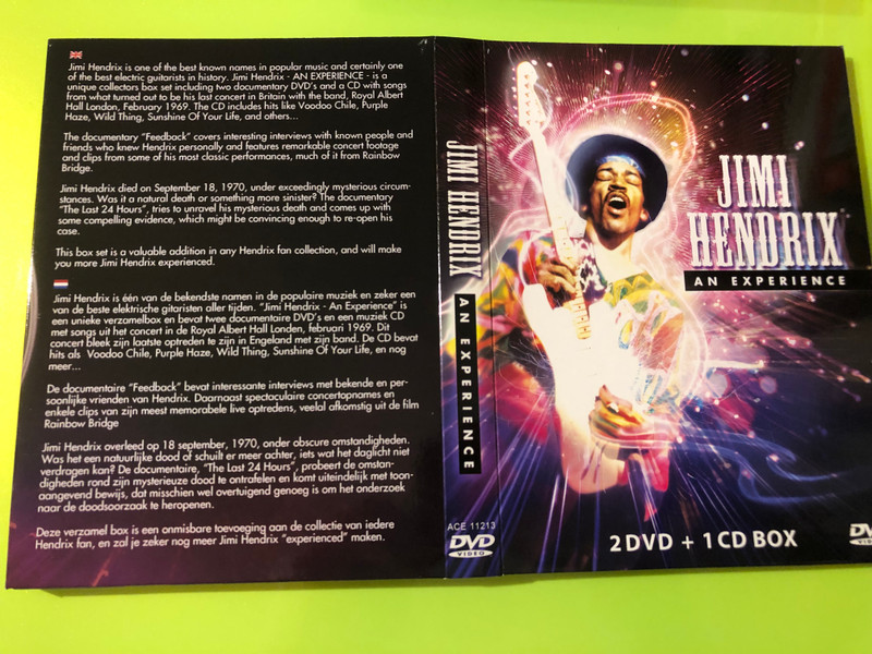 Alpha Centauri Entertainment: Jimi Hendrix – An Experience – 2 DVD + 1 CD Box Set (8712273112138) 