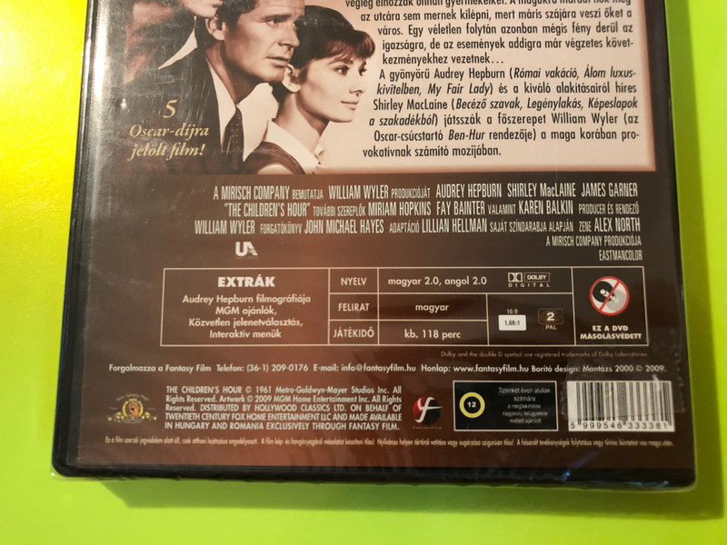 Fantasy Film: Végzetes rágalom (The Children's Hour) DVD
