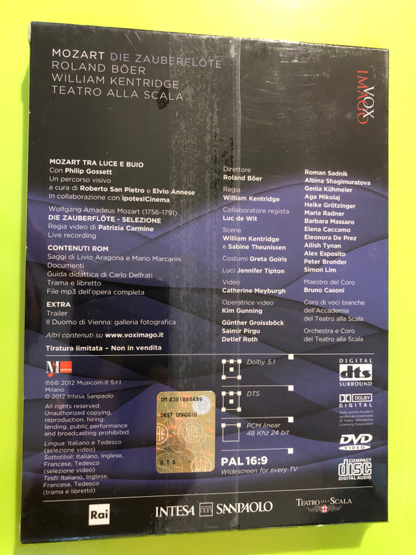 Mozart: Die Zauberflöte — Roland Böer | Vox Imago | DVD & CD (0361086489) 