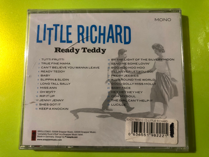 Little Richard — Ready Teddy, Snapper Music (CD) (636551982221) 