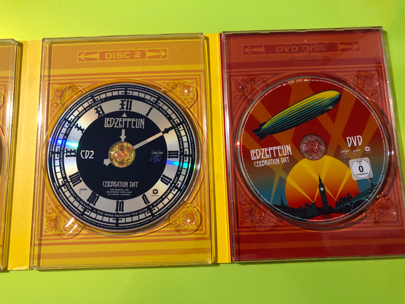 Atlantic: Led Zeppelin — Celebration Day, Atlantic / Warner Music (DVD + 2CD Box Set, 2012) (0081227968854) 