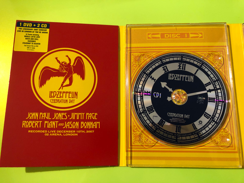 Atlantic: Led Zeppelin — Celebration Day, Atlantic / Warner Music (DVD + 2CD Box Set, 2012) (0081227968854) 