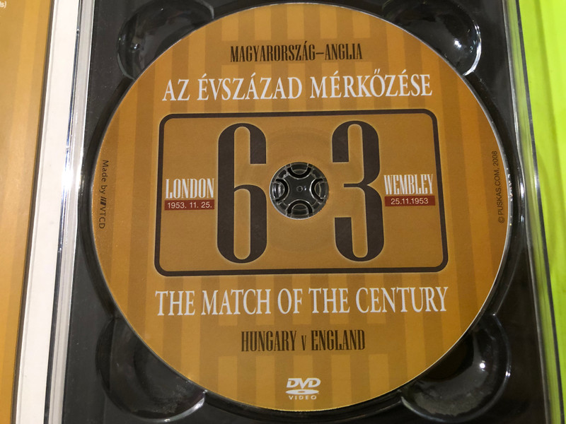 Puskas.com: Az Évszázad Mérkőzése — Hungary v England 6:3, The Match of the Century (DVD, 2008) (5999883969007.)