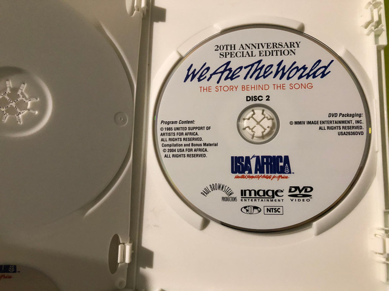 USA for Africa / Image: We Are the World — The Story Behind the Song, Image Entertainment (20th Anniv. 2 DVD Set) (0014381263626) 