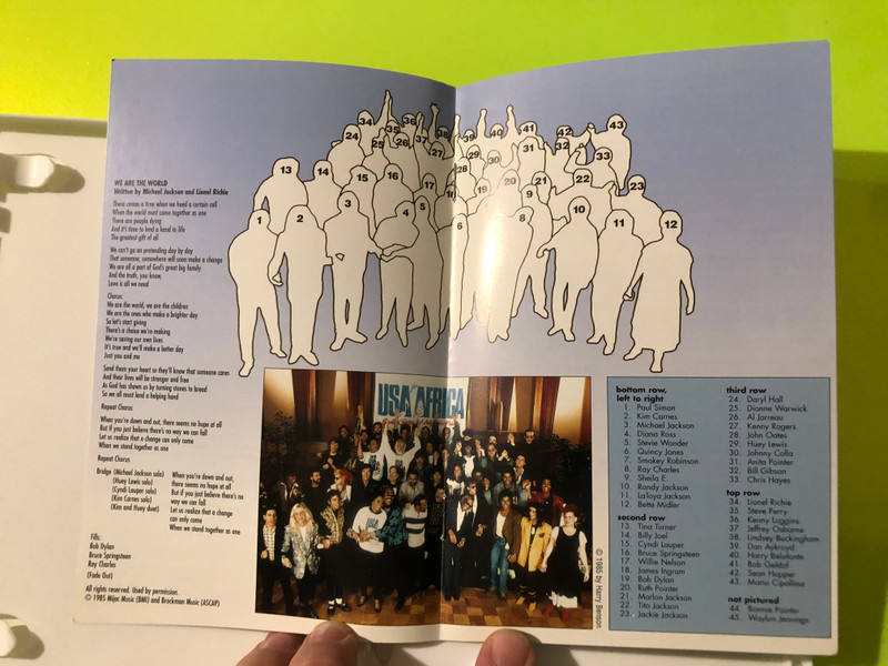 USA for Africa / Image: We Are the World — The Story Behind the Song, Image Entertainment (20th Anniv. 2 DVD Set) (0014381263626) 