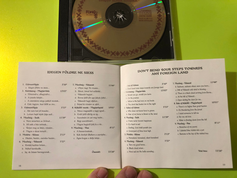 Fonó: Kallós Zoltán — Idegen Földre Ne Siess..., Fonó Records (Audio CD, 1997) (5998048504824) 