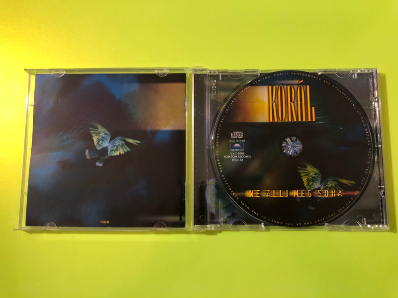 Korál — Ne állj meg soha, Tom-Tom Records (Audio CD) (5999524960905.) 