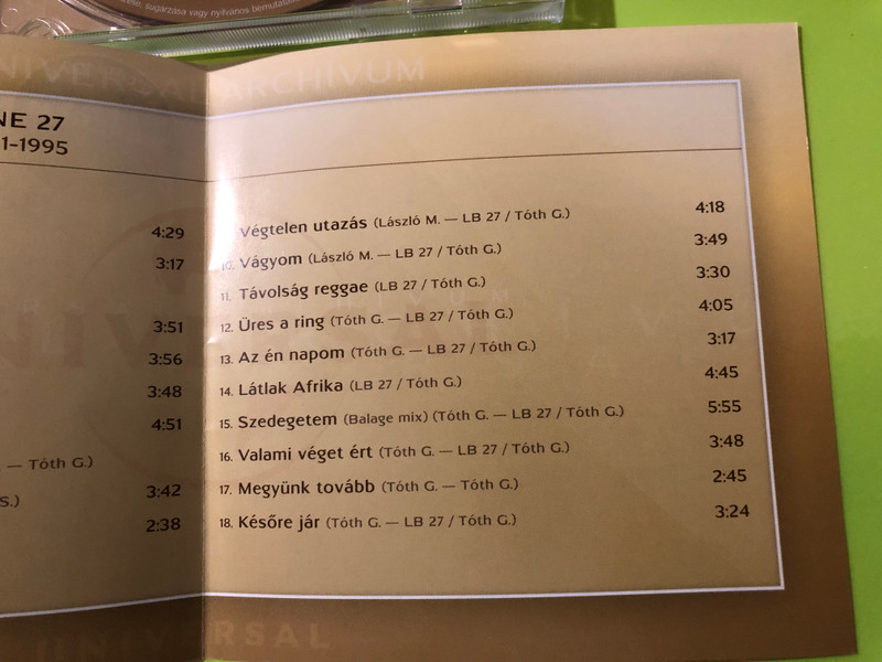 Ladánybene 27 — The Best of 1991–1995, Universal (Audio CD) (602517492349)