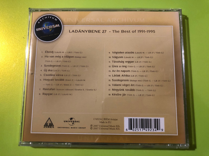 Ladánybene 27 — The Best of 1991–1995, Universal (Audio CD) (602517492349)