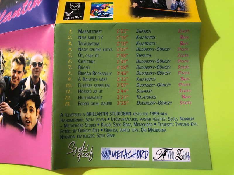 Brillantin — Rock & Roll brigád, Szeki Graf / Metachord (Audio CD, 1999) (5998661500081)