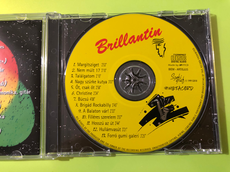 Brillantin — Rock & Roll brigád, Szeki Graf / Metachord (Audio CD, 1999) (5998661500081)