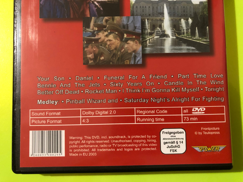 Elton John — To Russia with Elton, Power (DVD, 2003) (4260053400295) 