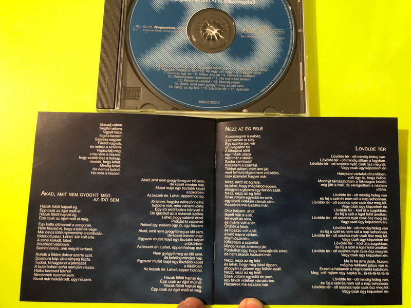 Jég dupla whiskyvel — Válogatás Horváth Attila dalszövegeiből, Magneoton (Audio CD, 1997) (0739842160220) 