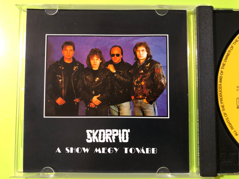 Skorpió — A Show Megy Tovább, Mega / Hungaroton-Gong (Audio CD, 1993) (5499181752628) 