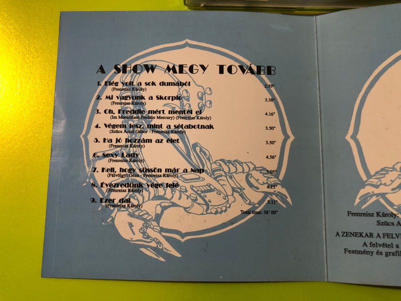 Skorpió — A Show Megy Tovább, Mega / Hungaroton-Gong (Audio CD, 1993) (5499181752628) 
