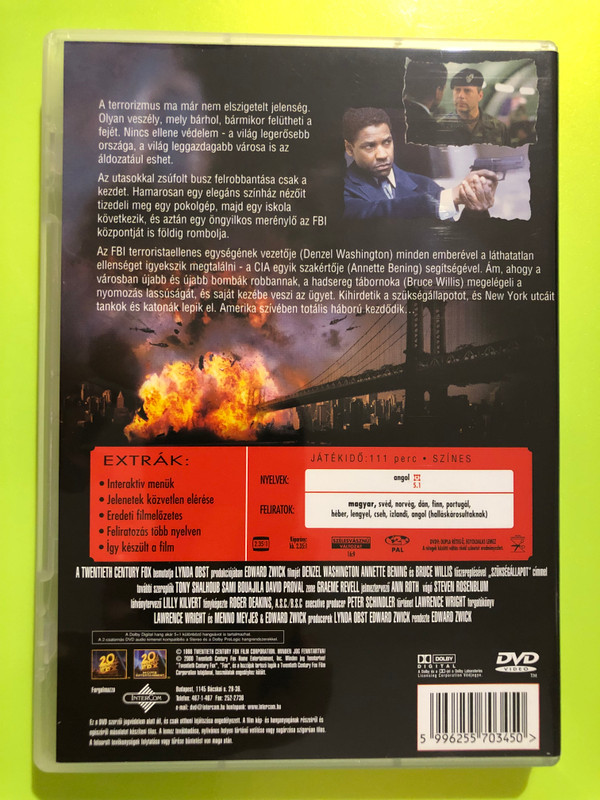 The Siege (Szükségállapot) — Edward Zwick, 20th Century Fox Home Entertainment (DVD) (5996255703450) 