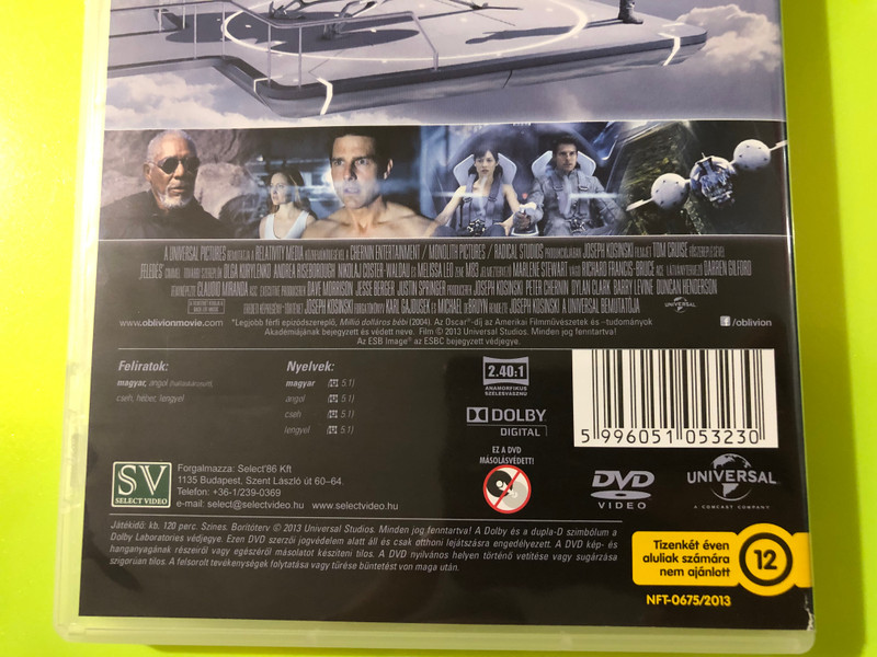 Joseph Kosinski — Oblivion (Feledés), Universal Pictures (DVD, Region 2) (5996051053230) 