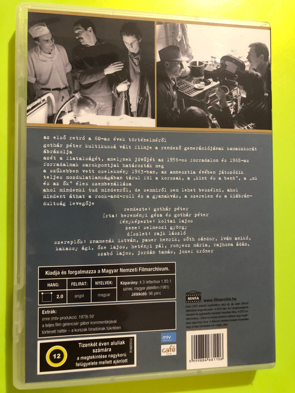 Gothár Péter — Megáll az idő (Time Stands Still), MNFA (DVD, Region 0) (5999884681106.) 