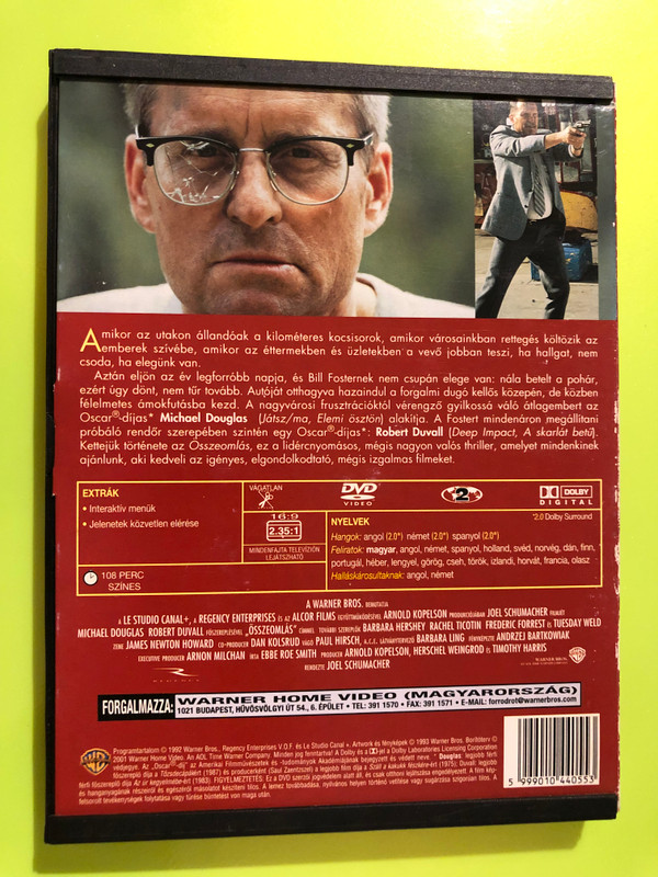Összeomlás — Falling Down, Warner Bros. (DVD) (5999010440553) 