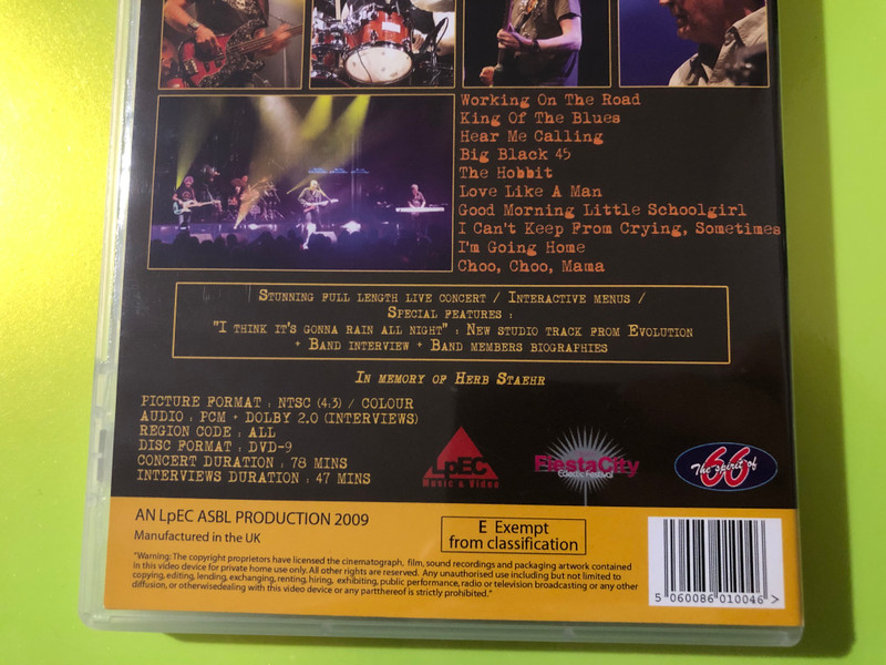 Ten Years After — Live at Fiesta City, LpEC Music & Video (DVD) Signed (5060086010046)
